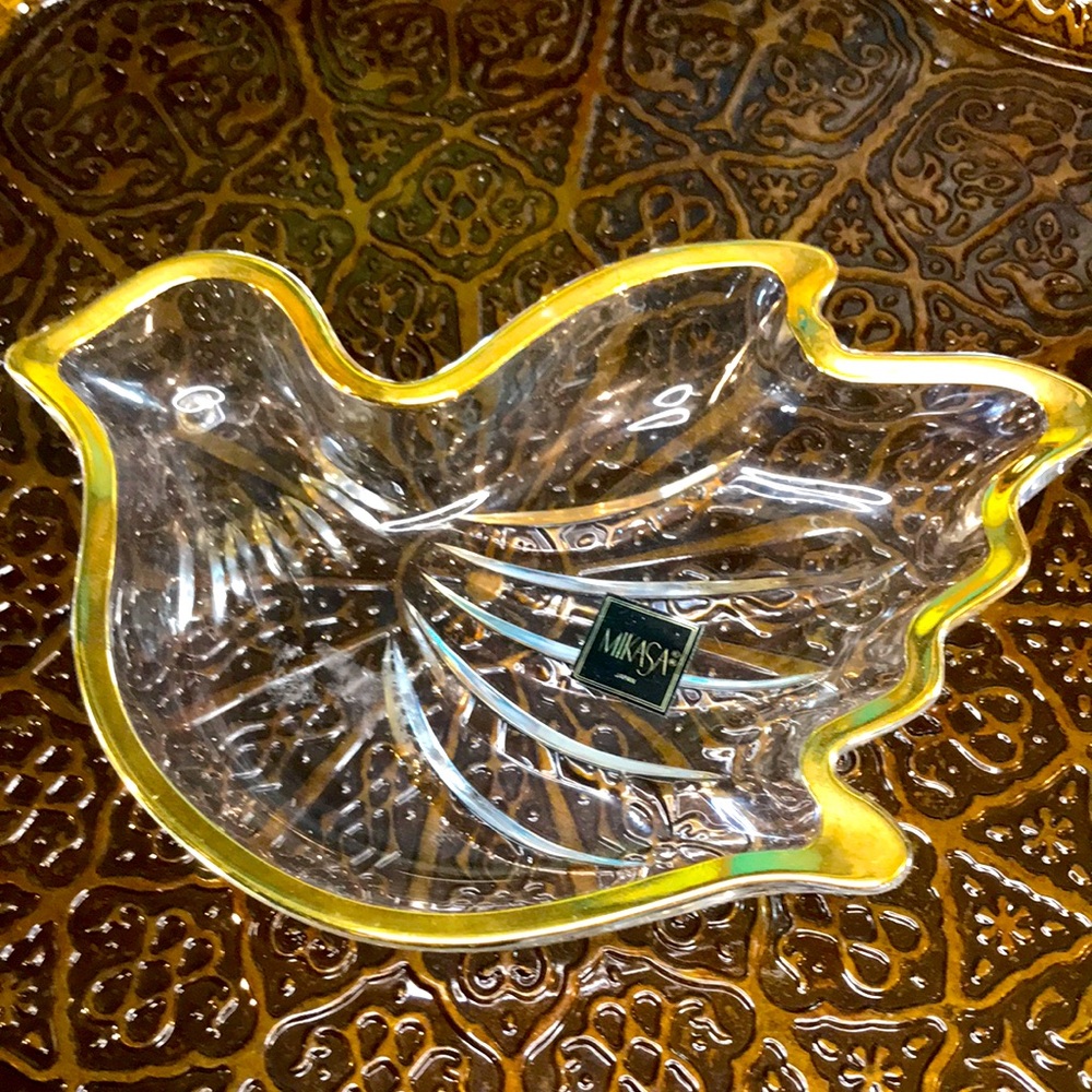 Mikasa Dove Shaped Glass Dish